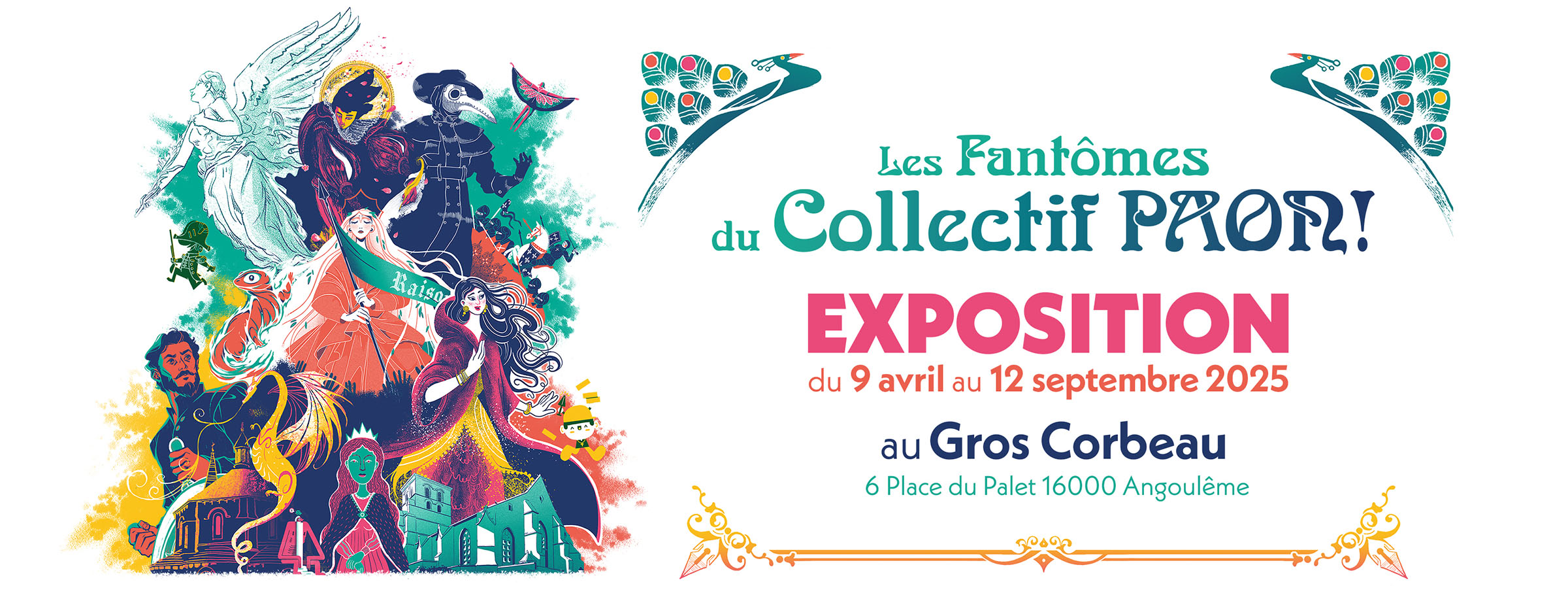 Exposition Les Fantômes du Collectif PAON, au gros Corbeau